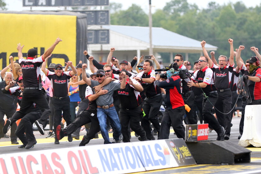 Billy Torrence Racing Crew Racing: Elder Torrence steals spotlight at Lucas Oil NHRA Nationals