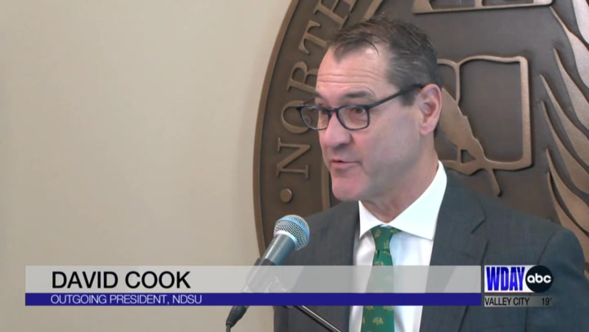 Departing NDSU President David Cook sets stage for Rick Berg, interim ...