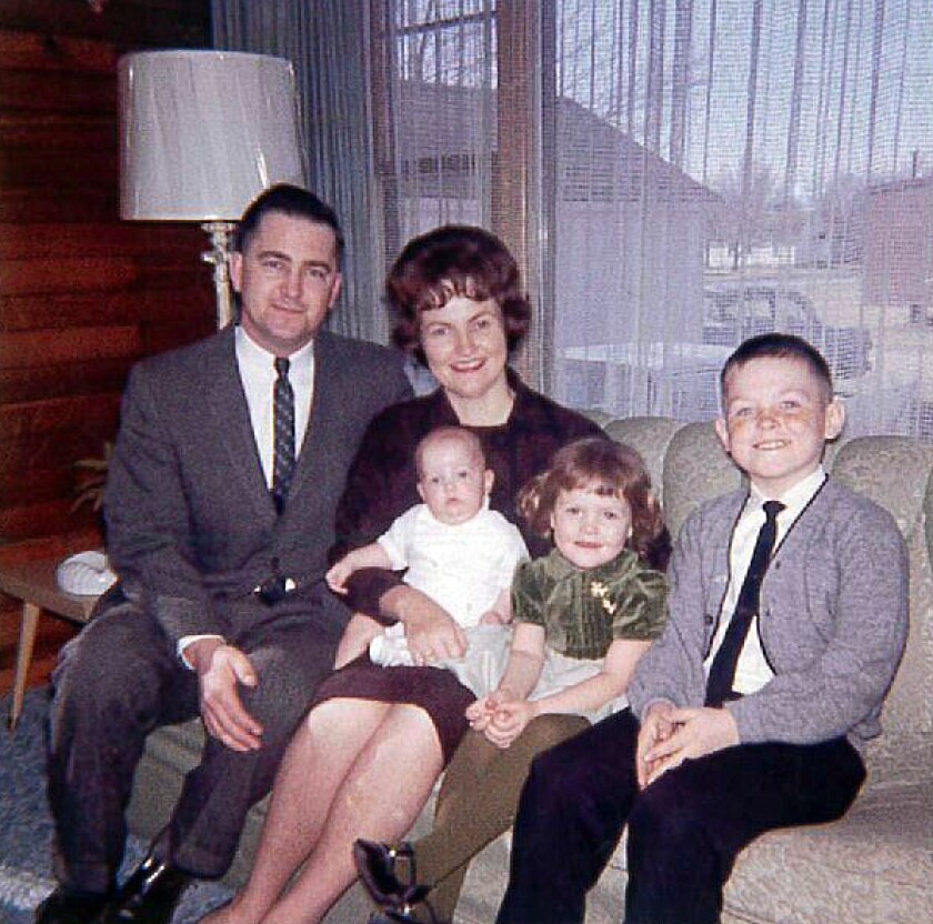 The Bakkene family poses for a portrait in 1964.