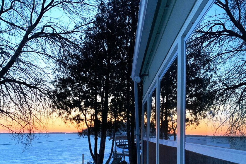 Reflections at sunrise