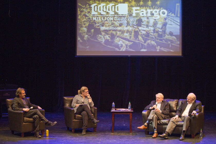 Two Fargo business moguls share stories, laughs as their kids interview ...