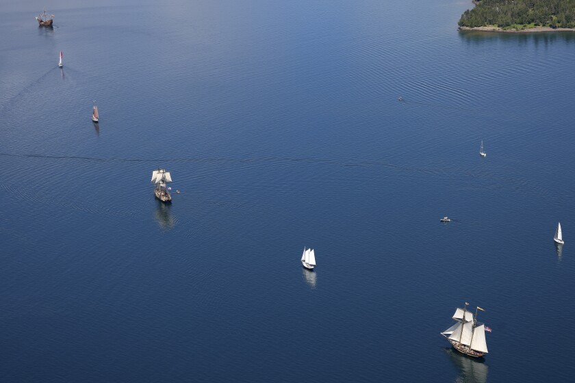 Tall ships.