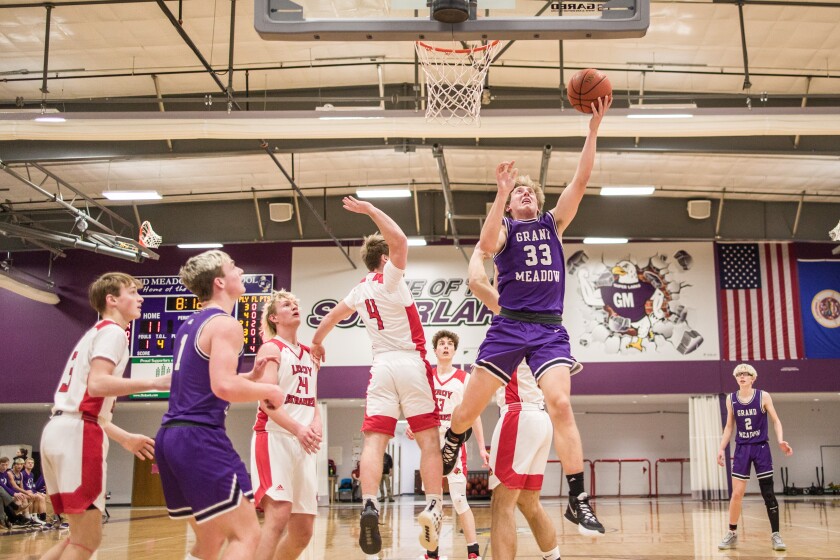 Grand Meadow, LeRoy-Ostrander boys basketball