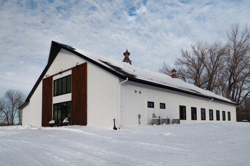 011722.B.FF.LONEOAK-exterior.jpg Exterior of Lone Oak Farm's main event space.