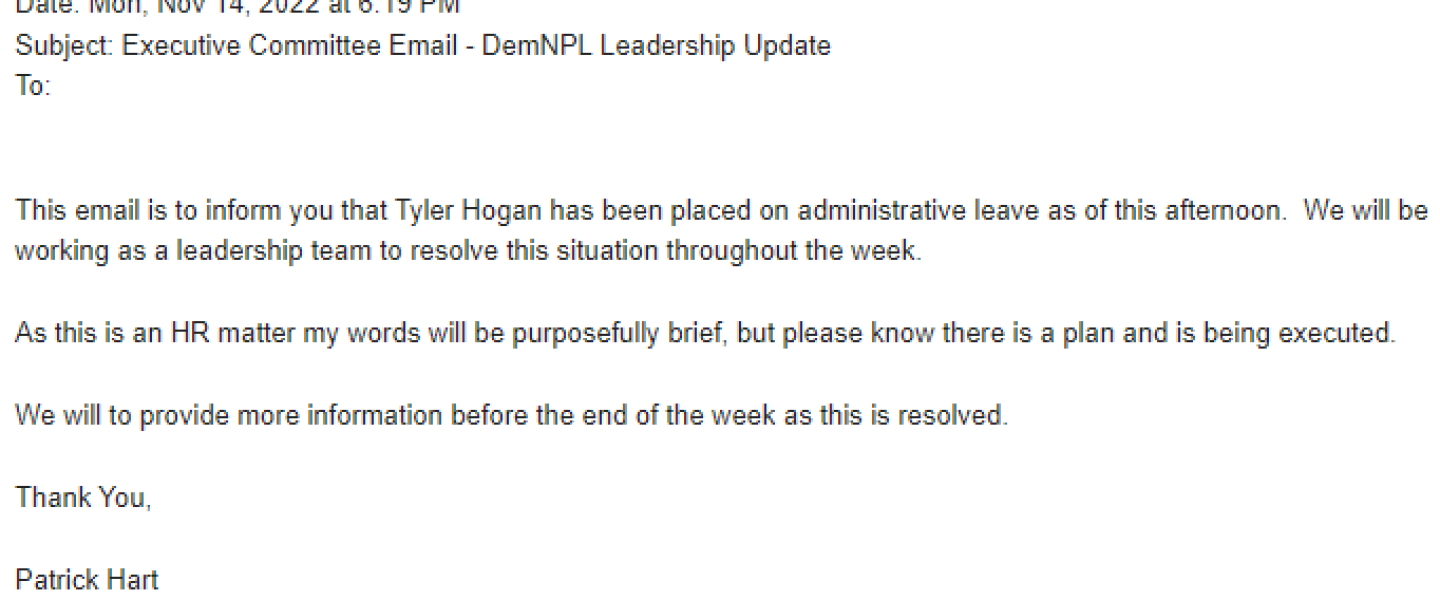 Patrick Hart email