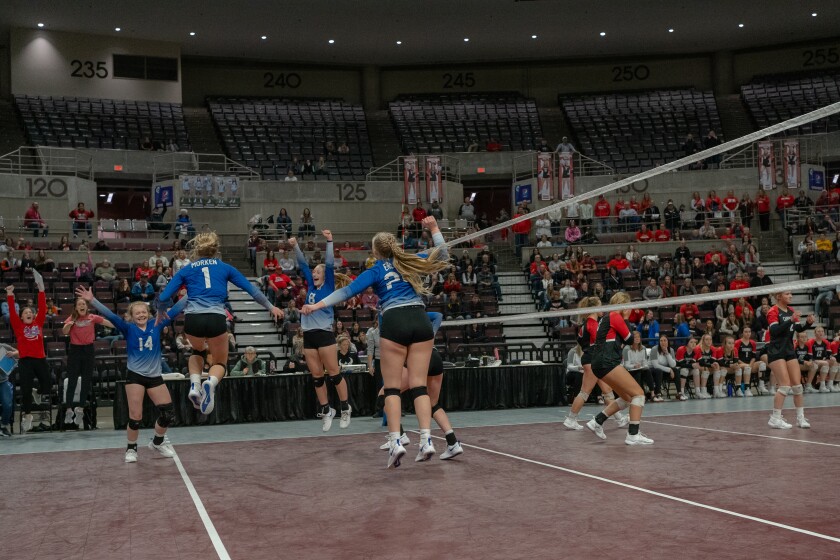 Mabel-Canton vs. Bethlehem Academy Volleyball Section 1A Champio