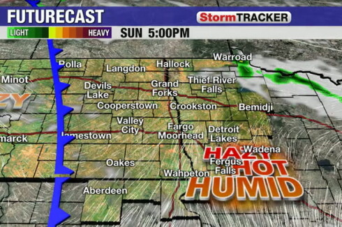 Heating up and staying humid for the weekend around the Red River ...