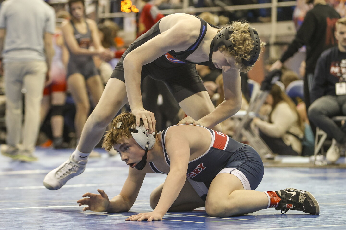 Noah Rau Discus Photos: Scenes from North Dakota state wrestling dual championship ...
