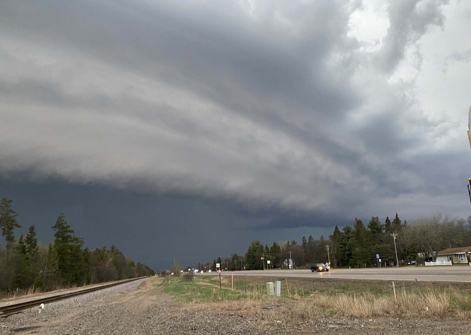 Clouds accompanying severe weather on May 12, 2022 in central Minnesota