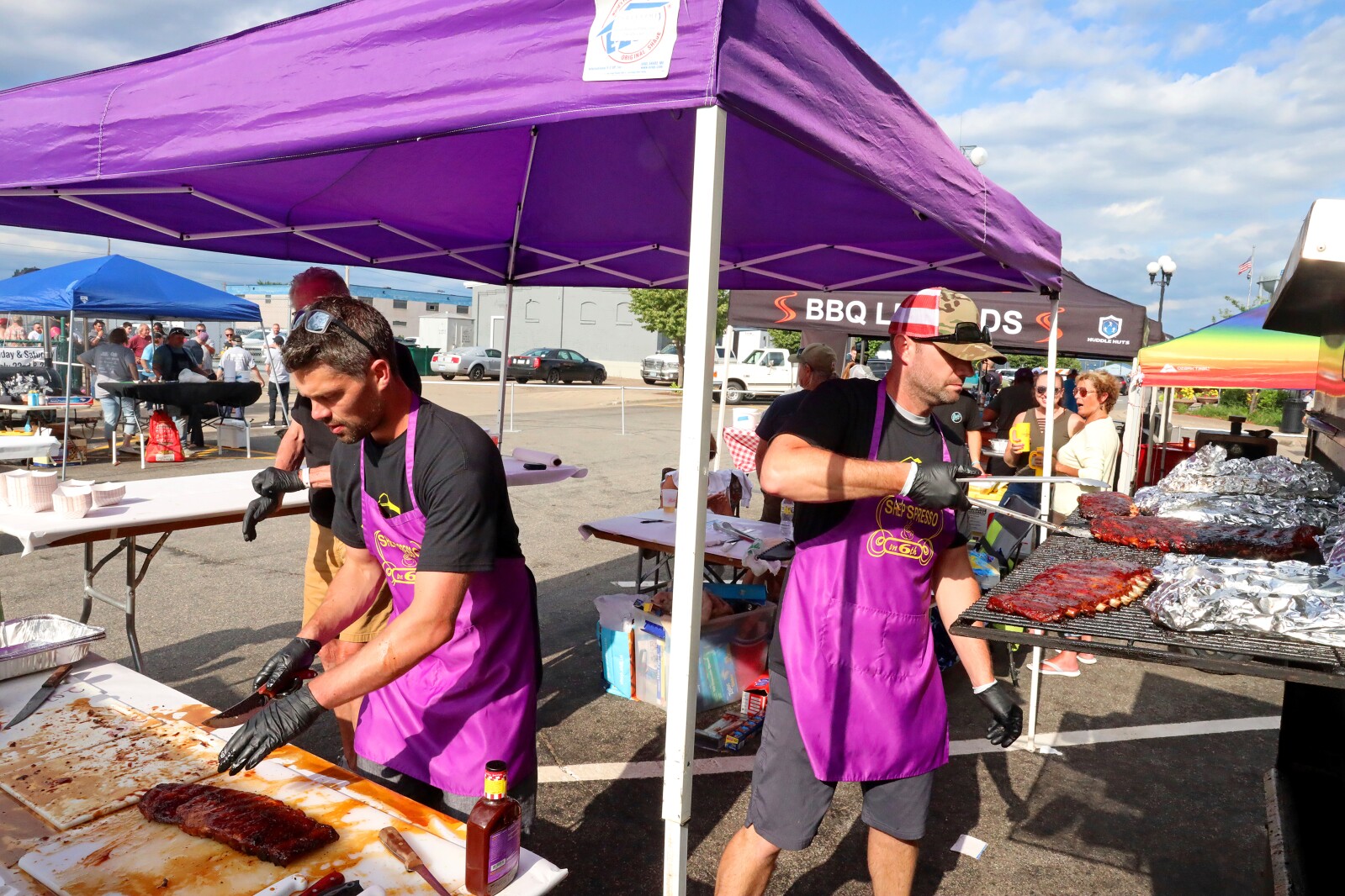 People enjoy the Cub Foods Ribfest during Brainerd Jaycees Street Fest on Saturday, July 23, 2022, in downtown Brainerd.