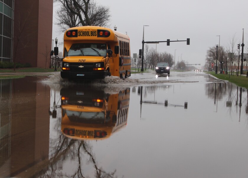 Flooding on North University covered the entire road between 16th and 17th avenues on Monday, May 9, 2022.jpg