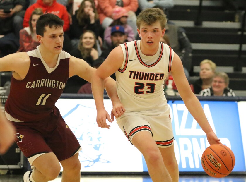 E/K-M boys' hoops beat LaMoure/L-M 54-44 in District 2 tourney - Jamestown  Sun