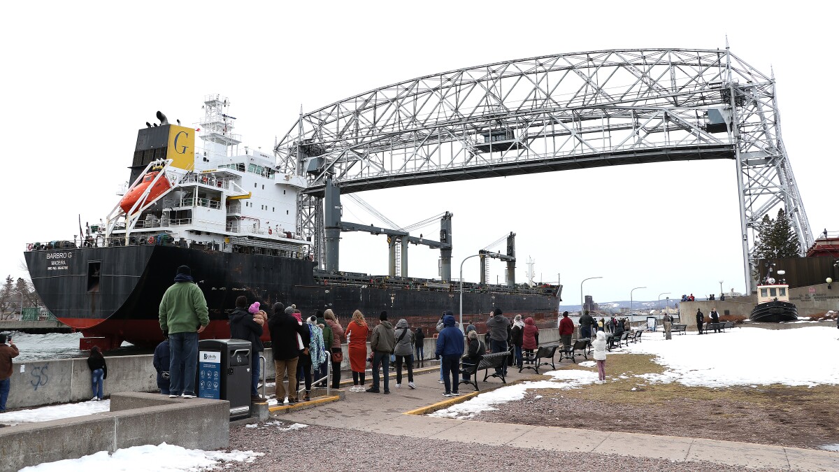 First saltie of season arrives under Duluth Aerial Lift Bridge - Duluth News Tribune | News, weather, and sports from Duluth, Minnesota first-saltie-of-season-arrives-under-duluth-aerial-lift-bridge-duluth-news-tribune-news-weather-and-sports-from-duluth-minnesota