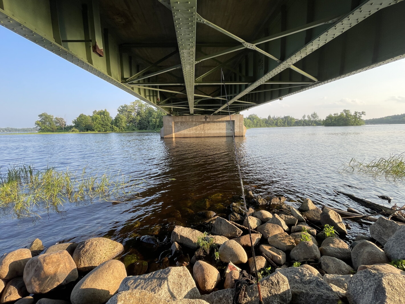 Fishing under the bridge
