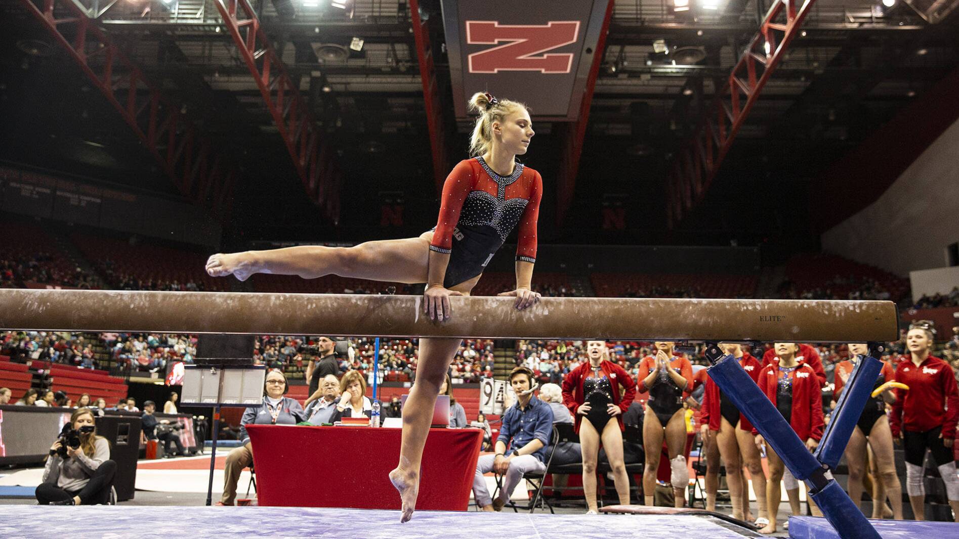 Fargo South graduate Crouse leaving her mark on Nebraska gymnastics