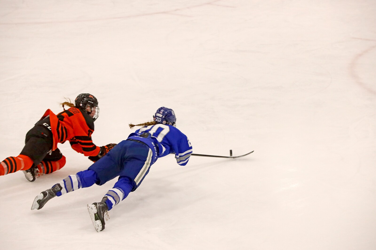 Brainerd/Little Falls girls hockey take on the Moorhead Spuds Thursday, Feb. 17, 2022, during the Section 8-2A Section Final in Fergus Falls.