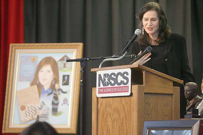 Erdrich after recieving the award