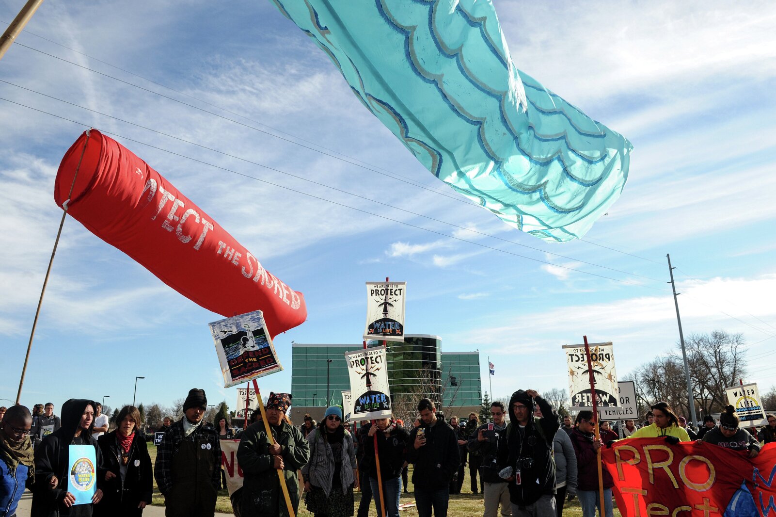 'This is not a peaceful protest ... we're building the pipeline,' DAPL ...