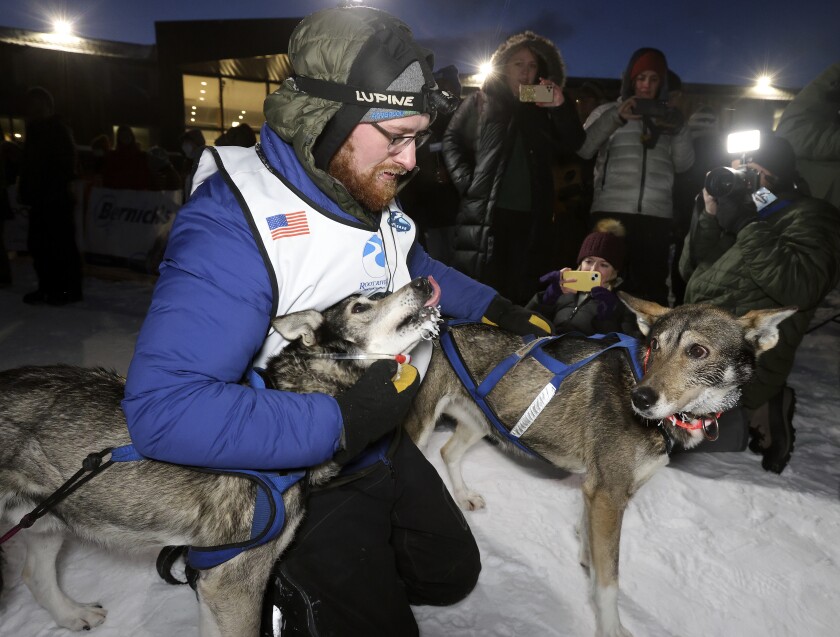 At the Beargrease finish line.