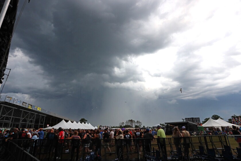 Stormy weather seen from Lakes Jam