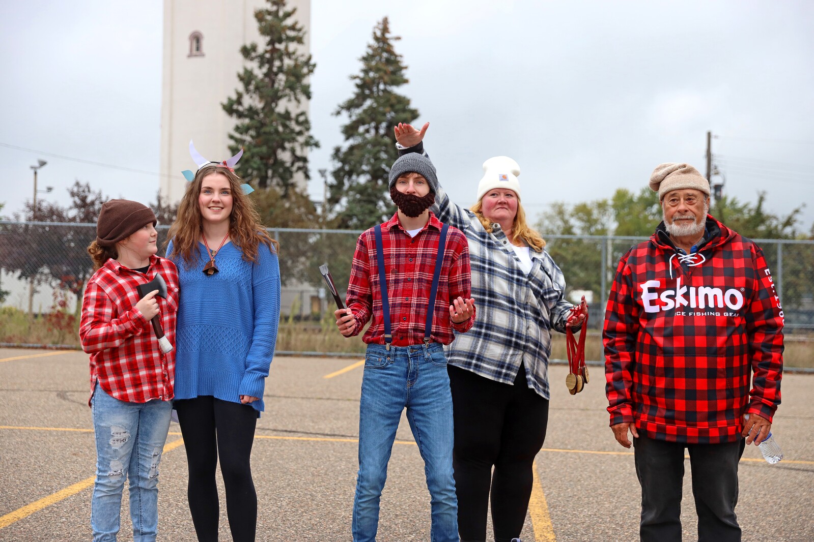 People gather downtown Saturday, Sept. 24, 2022, during the second annual Paul Bunyan Flapjack Festival in Brainerd.