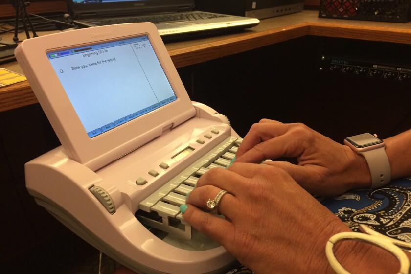 As court reporters age, demand for replacements is high