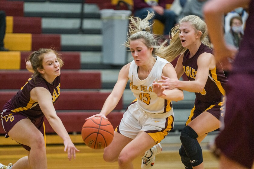 Dover-Eyota, Pine Island girls basketball