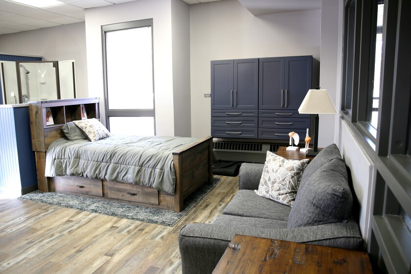The Occupational Therapy Assistant program's lab at the Worthington campus of Minnesota West Community and Technical College features a number of things found in people's homes, so that assistants can learn how to help people navigate them.