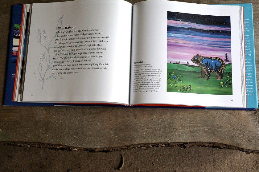Pages opened to a story about Sam Zimmerman’s grandfather