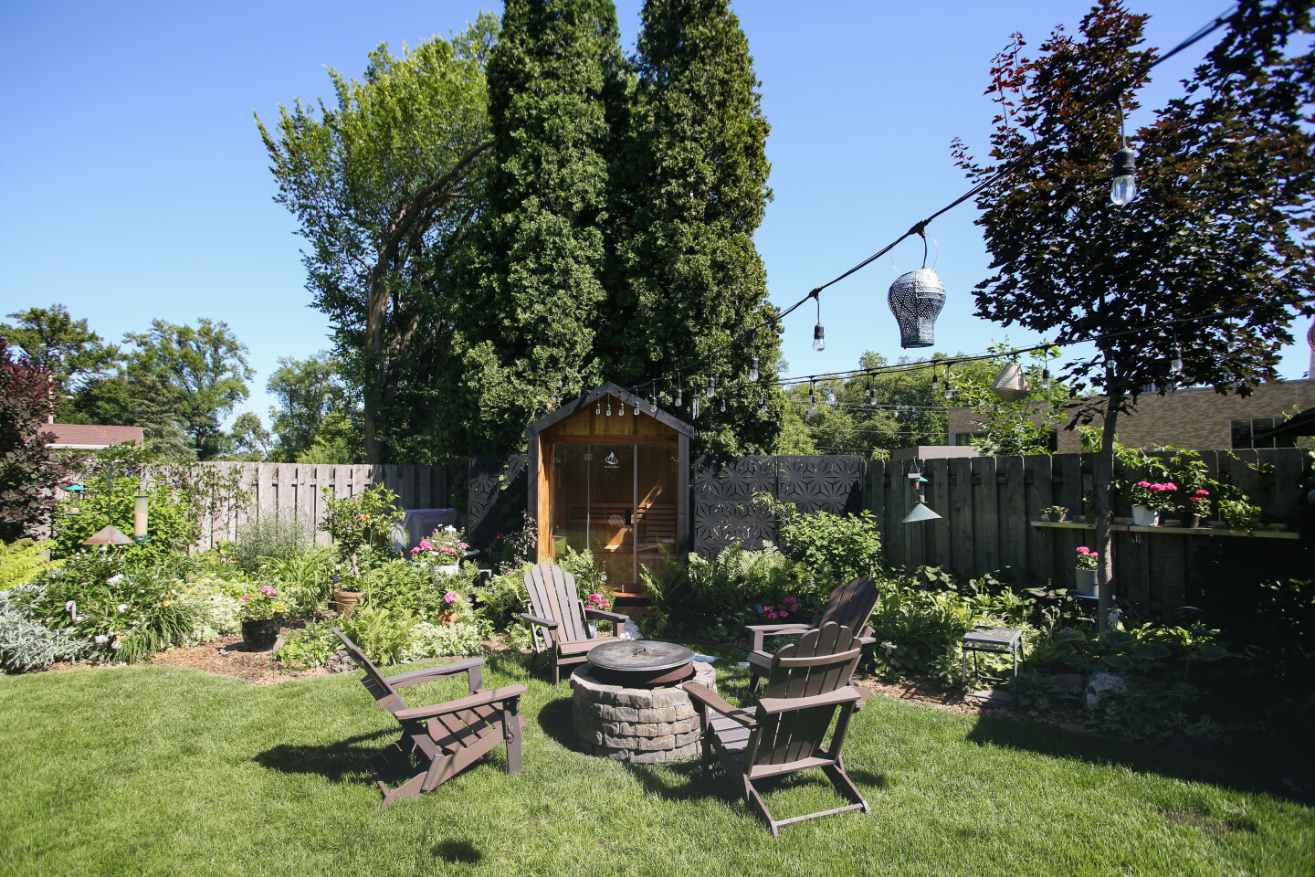 Alyssa Miller said she likes to have friends over to enjoy her backyard in south Fargo.