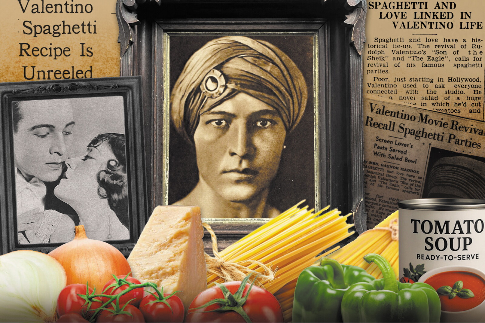 Is Rudolph Valentino’s spaghetti recipe actually a hotdish?