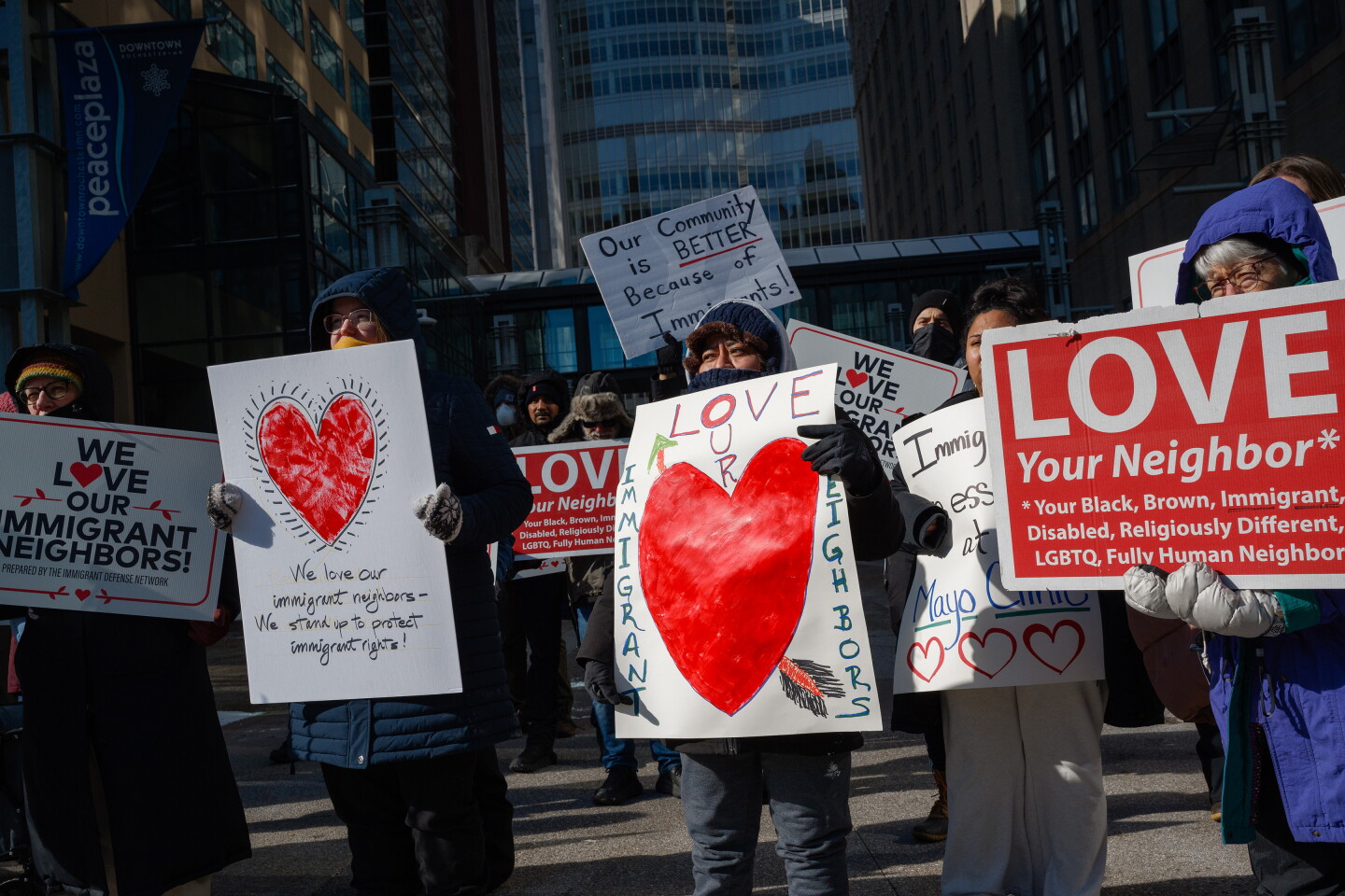 Ice Protst Photos: Demonstration against ICE actions in Rochester is held at Peace ...