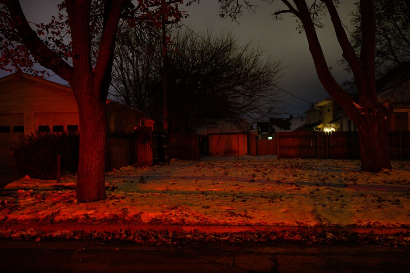 Volar's house in the now-vacant lot in Kenosha