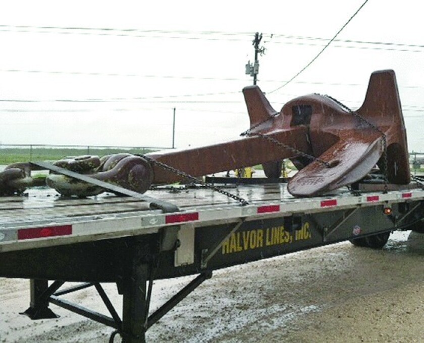 USS Duluth anchor