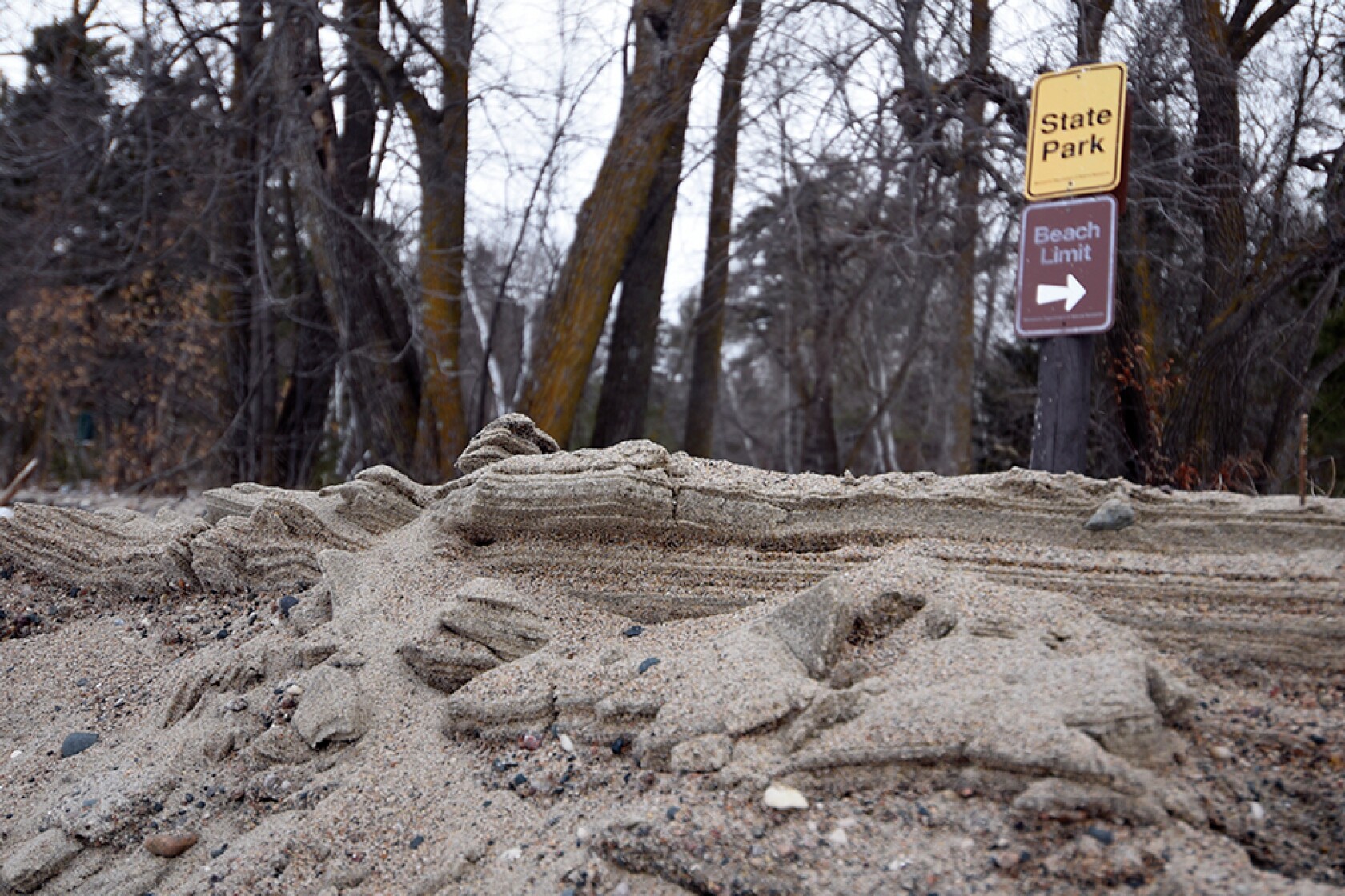 Under pressure: Ice ridges form as Lake Bemidji's ice sheet pushes up ...