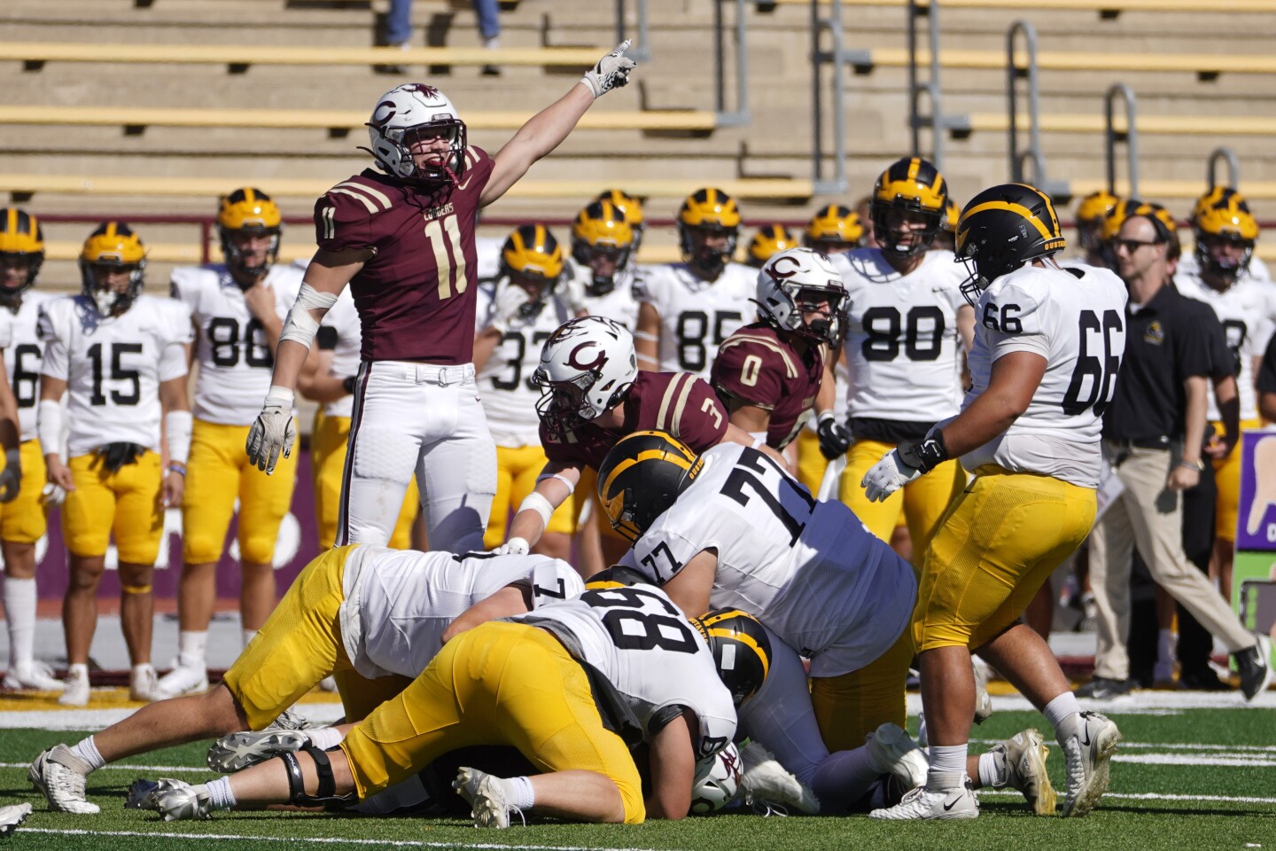 on Saturday, Sept. 27, 2025 at Jake Christiansen Stadium in Moorhead.