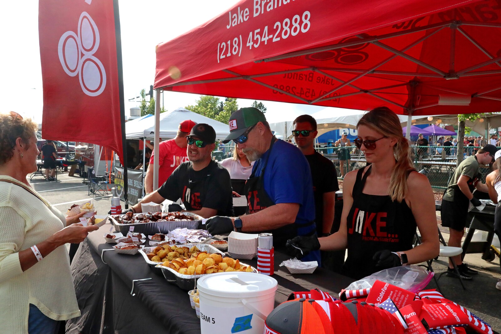 People enjoy the Cub Foods Ribfest during Brainerd Jaycees Street Fest on Saturday, July 23, 2022, in downtown Brainerd.