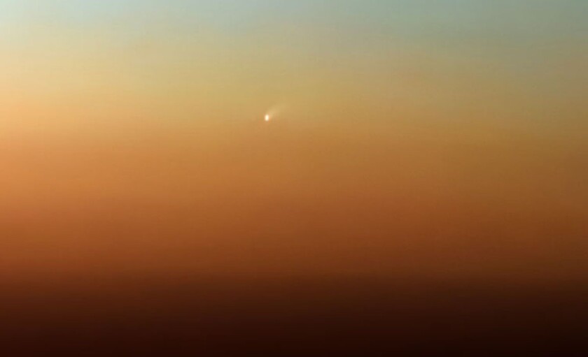 Comet Tsuchinshan-ATLAS at dawn