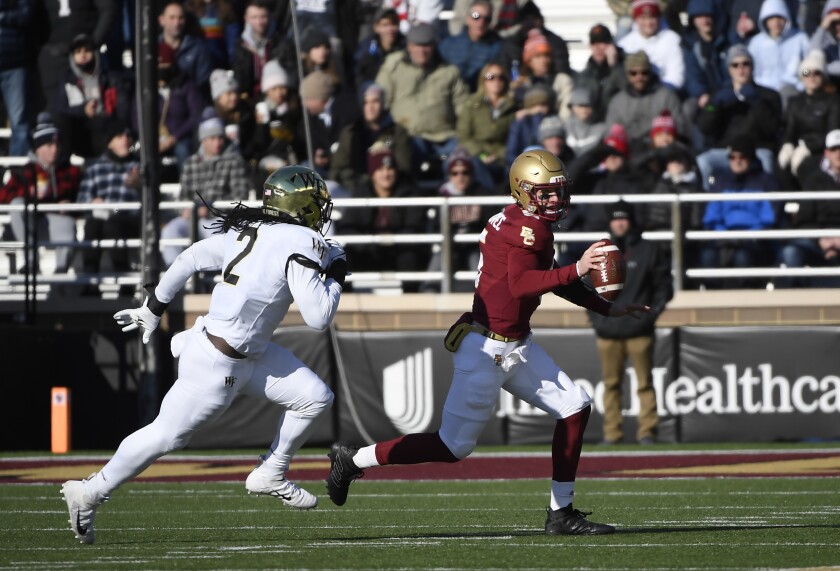 NCAA Football: Wake Forest at Boston College