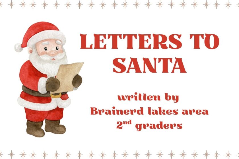 Letters to Santa: Ms. Norman's second grade class at Pine River-Backus ...