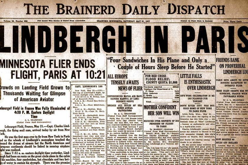 Charles A. Lindbergh of Little Falls flies his way into history - Brainerd Dispatch | News, weather, sports from Brainerd and Baxter