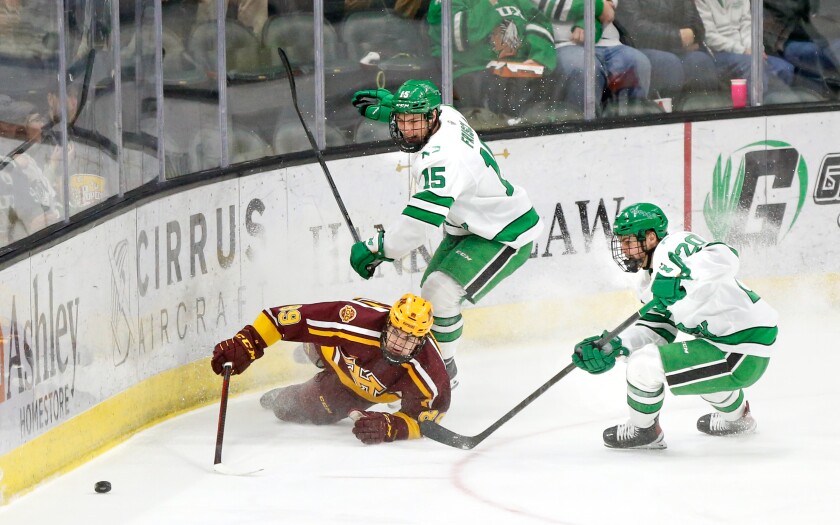 North Dakota Fighting Hawks hockey names Mark Senden captain