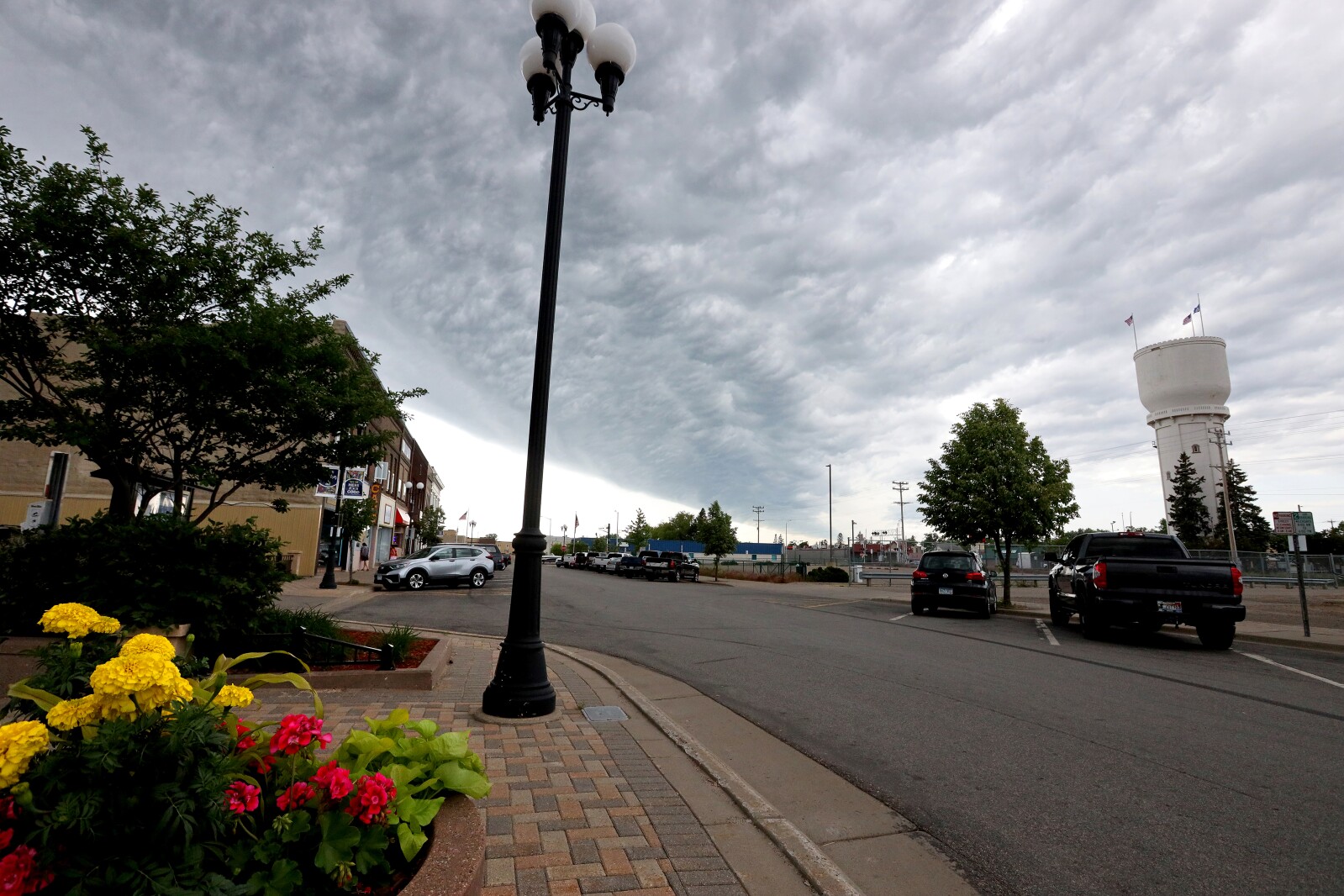 Dramatic looking storm clouds move through the area Saturday, June 18, 2022, in the Brainerd lakes area.