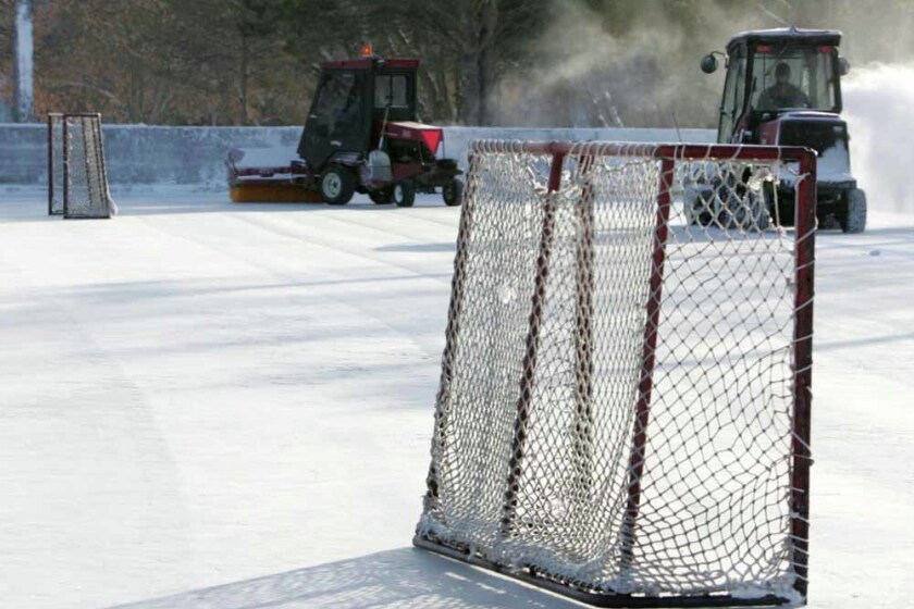 Cleaning off the ice-skating rink - Jamestown Sun | News, weather ...