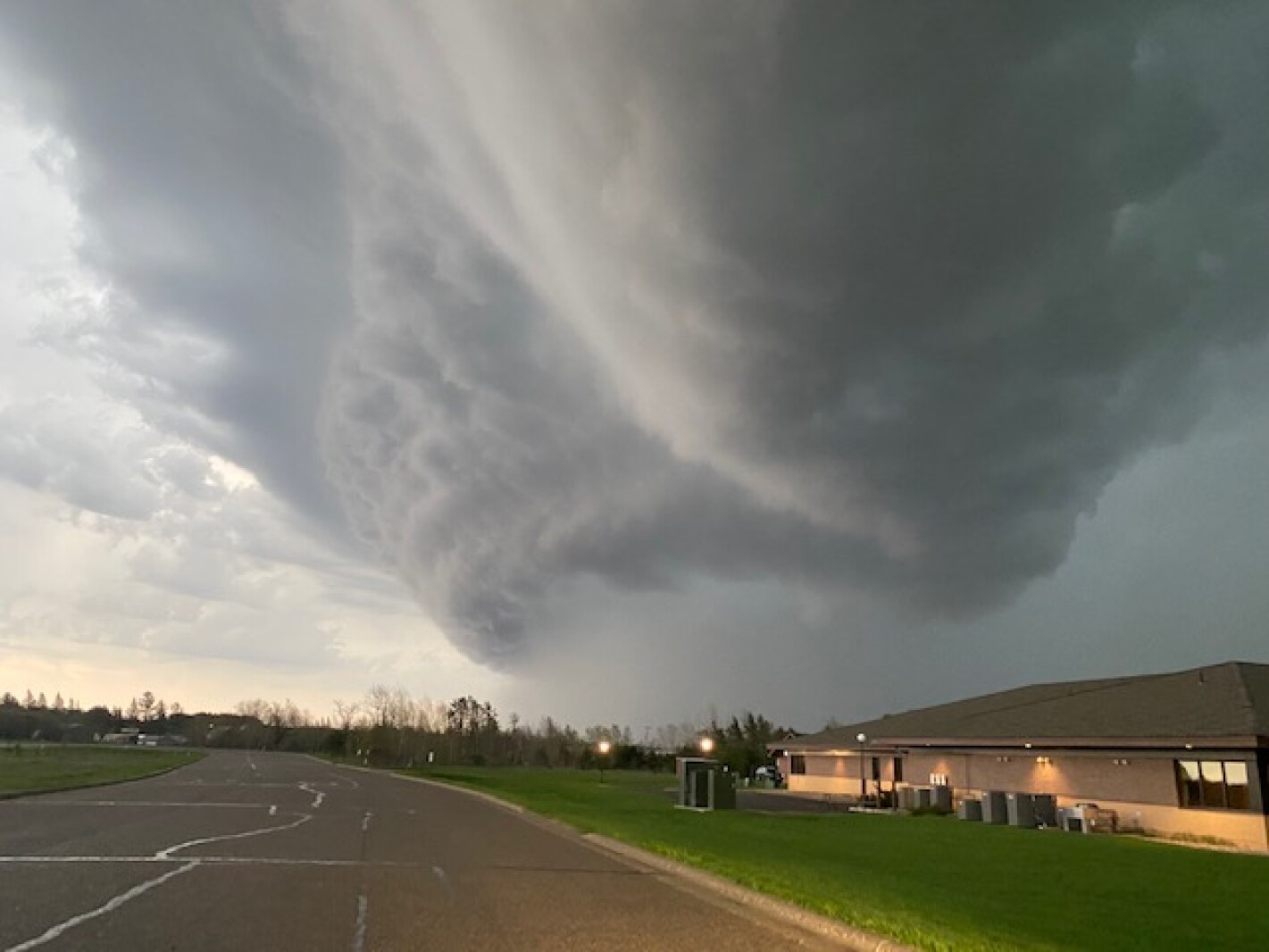 Clouds accompanying severe weather on May 12, 2022 in central Minnesota