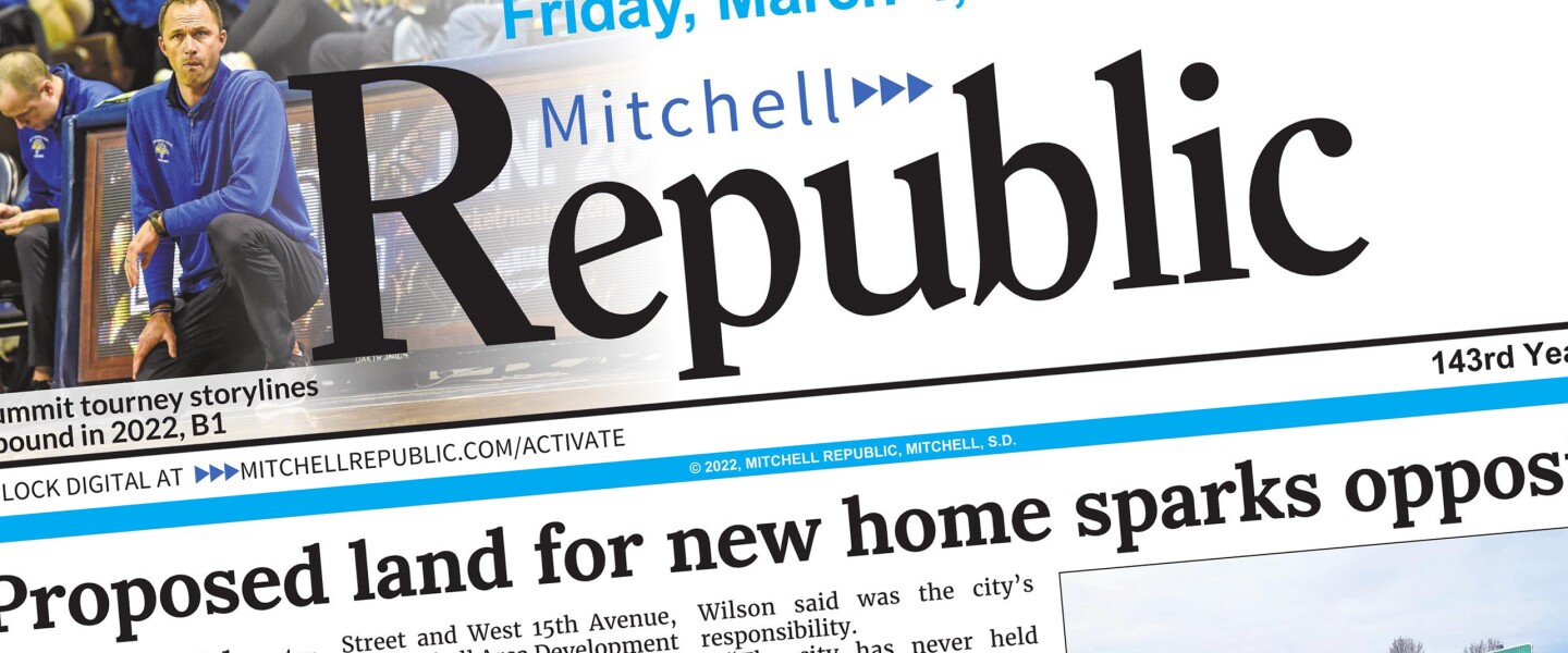 The Mitchell Republic masthead