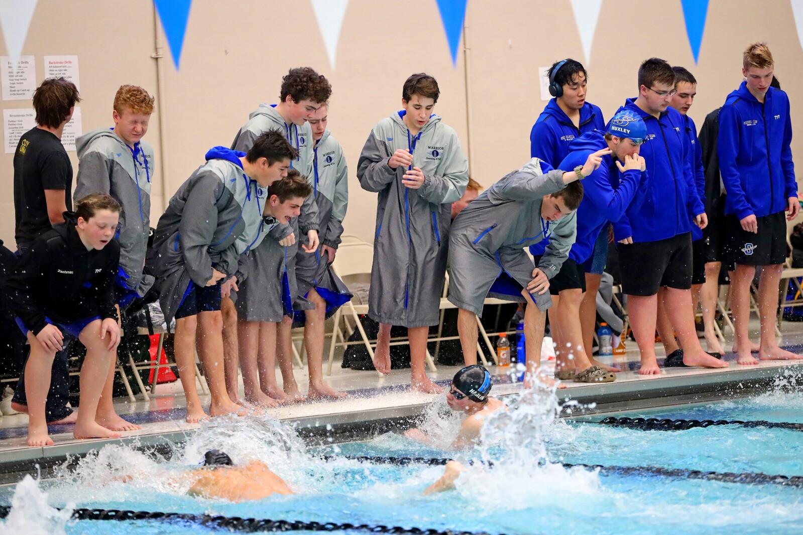 Brainerd swimmers compete Saturday, Jan. 14, 2023, during the Section 8-2A True Team at Brainerd.