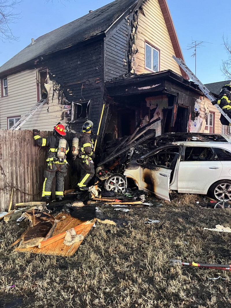 Vehicle crashes into St. Cloud house, causing fire - St. Cloud news ...