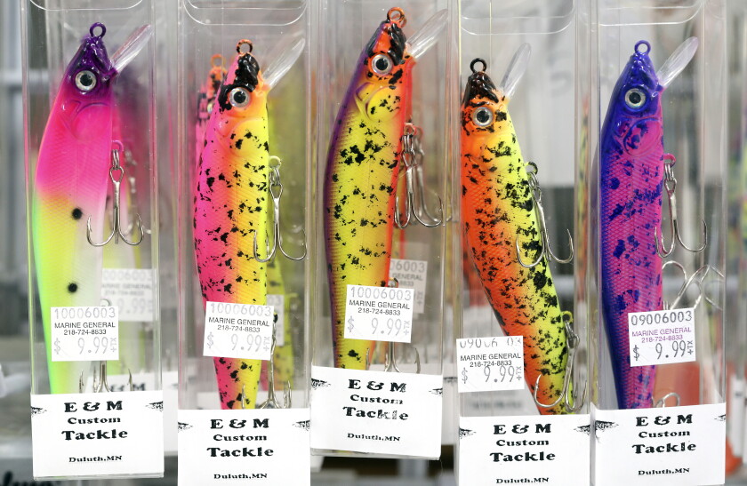 custom fishing lures minnesota THE NATURAL by BOB SZCZESNY WOOD MUSKIE LURE SET Toad Tackle Duluth man churns out fish-catching