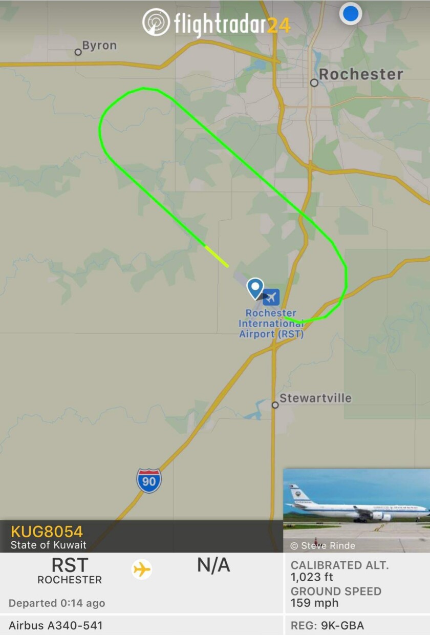 Big plane keeps on turning